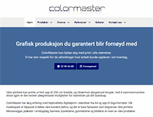 Tablet Screenshot of colormaster.no